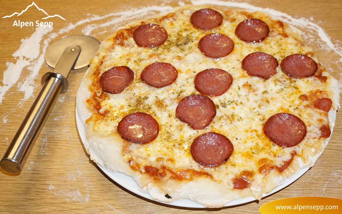 Rezept für Pizza Wild-Salami by Alpen Sepp