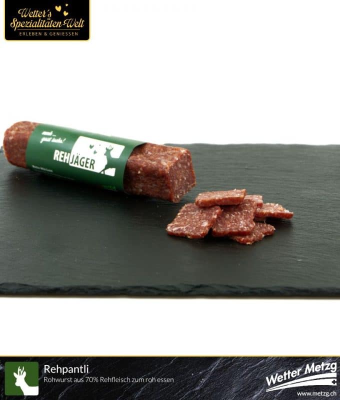 Rehpantli Wetter Metzg Rehwurst