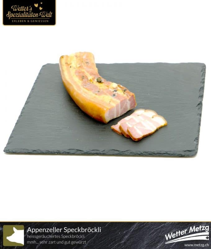 Speckbröckli - Wetter Metzg Schweinsspeck Spezialität aus Appenzell