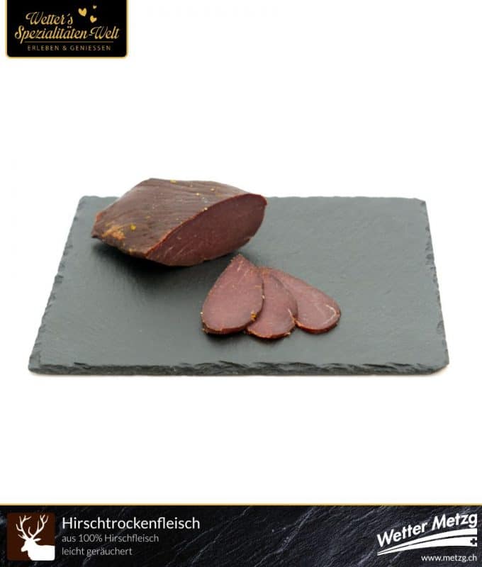 Hirschtrockenfleisch - Wetter Metzg Hirsch