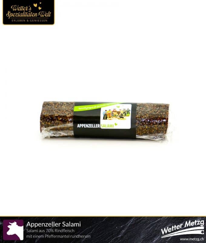 Appenzeller Salami mit Pfeffermantel